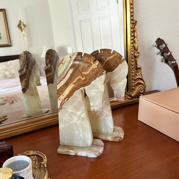 Vintage Horsehead Bookends - Picture 1 of 8